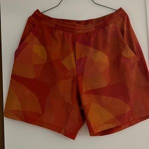 Lulu orange shorts